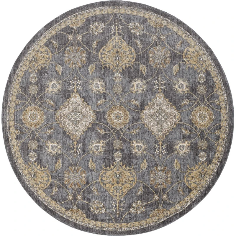 Kas Ria 6822 Slate Grey Sofia Area Rug 9' Round