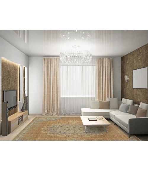 Kas Ria 6824 Coffee Elegance Area Rug 5'3" x 7'7"
