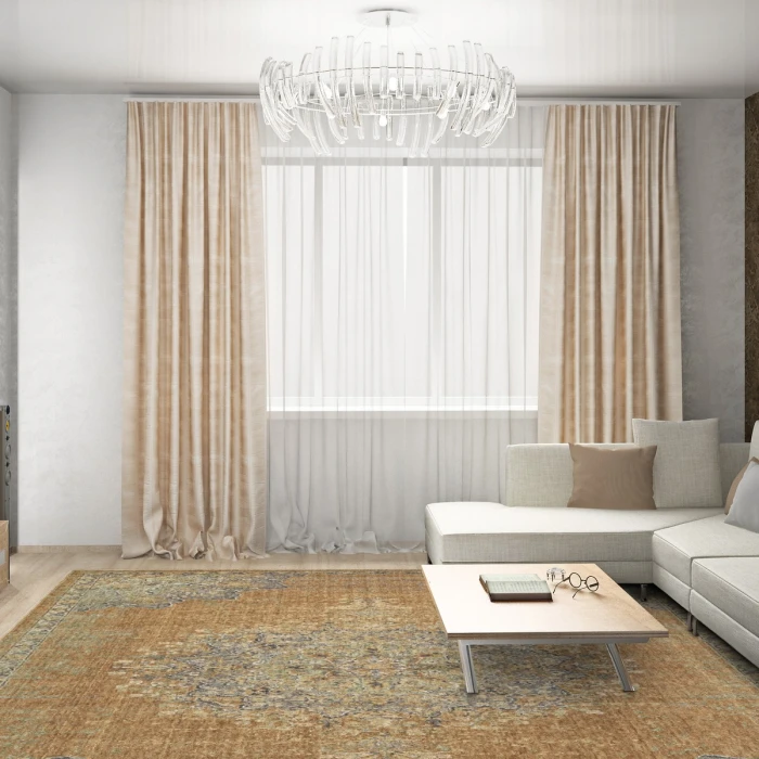 Kas Ria 6824 Coffee Elegance Area Rug 3'3" x 5'3"