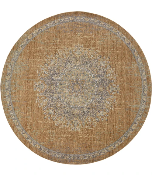 Kas Ria 6824 Coffee Elegance Area Rug 5'3" x 7'7"