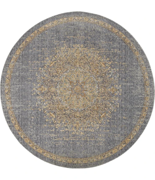 Kas Ria 6825 Slate Grey Elegance Area Rug 5'3" x 7'7"