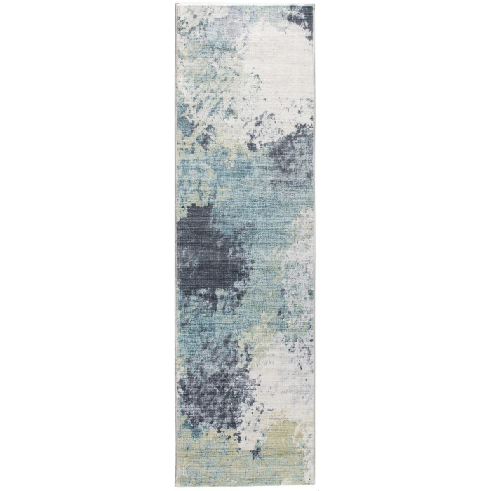 Kas Roxy 2806 Blue/Yellow Nebula Area Rug 2' x 7' Runner