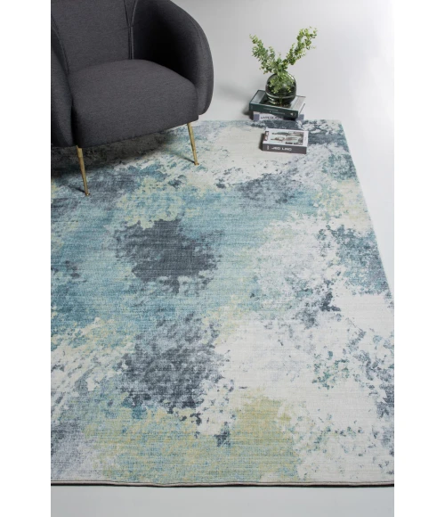 Kas Roxy 2806 Blue/Yellow Nebula Area Rug 7'6" x 10'