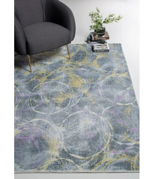 Kas Roxy 2808 Grey/Gold Visions Area Rug 6' x 9'