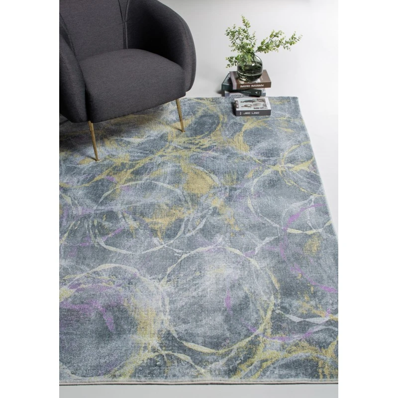 Kas Roxy 2808 Grey/Gold Visions Area Rug 6' x 9'