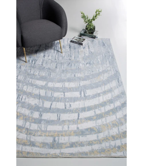 Kas Roxy 2809 Grey/Gold Palette Area Rug 7'6" x 10'