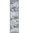 Kas Sonesta 2003 Seafoam Shells Area Rug 7'6" Round