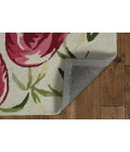 Kas Sonesta 2007 Ivory/Pink Flamingo Area Rug 7'6" x 9'6"