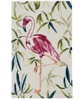 Kas Sonesta 2007 Ivory/Pink Flamingo Area Rug 7'6" x 9'6"
