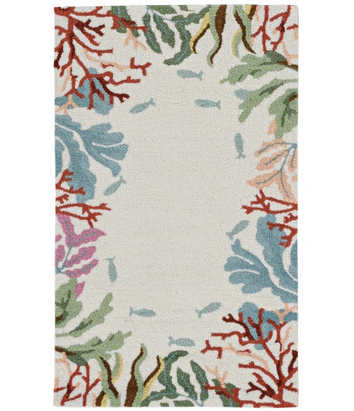 Kas Sonesta 2013 Ivory Lagoon Area Rug 7'6" x 9'6"