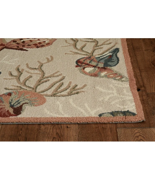 Kas Sonesta 2025 Beige Coral Reef Area Rug 3'3" x 5'3"