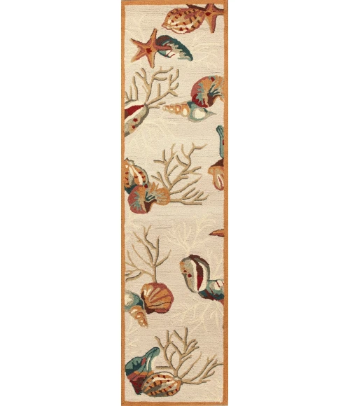 Kas Sonesta 2025 Beige Coral Reef Area Rug 3'3" x 5'3"