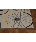 Kas Sonesta 2035 Grey Wheels In Motion Area Rug 2' x 7'6" Runner