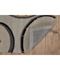 Kas Sonesta 2035 Grey Wheels In Motion Area Rug 2' x 7'6" Runner