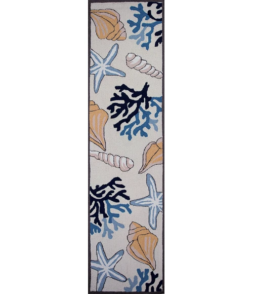 Kas Sonesta 2036 Ivory Seashore Area Rug 7'6" Round