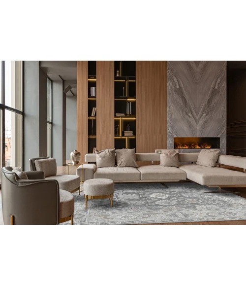 KAS Sophia Slate 2400 10ft. x 14ft. Rectangle Rug