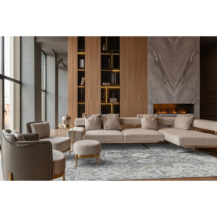 KAS Sophia Slate 2400 6ft. x 9ft. Rectangle Rug
