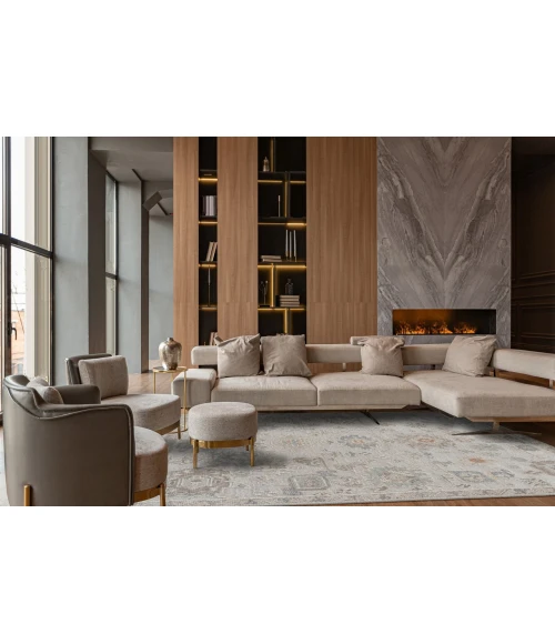 KAS Sophia Taupe 2405 8ft. x 10ft. Rectangle Rug