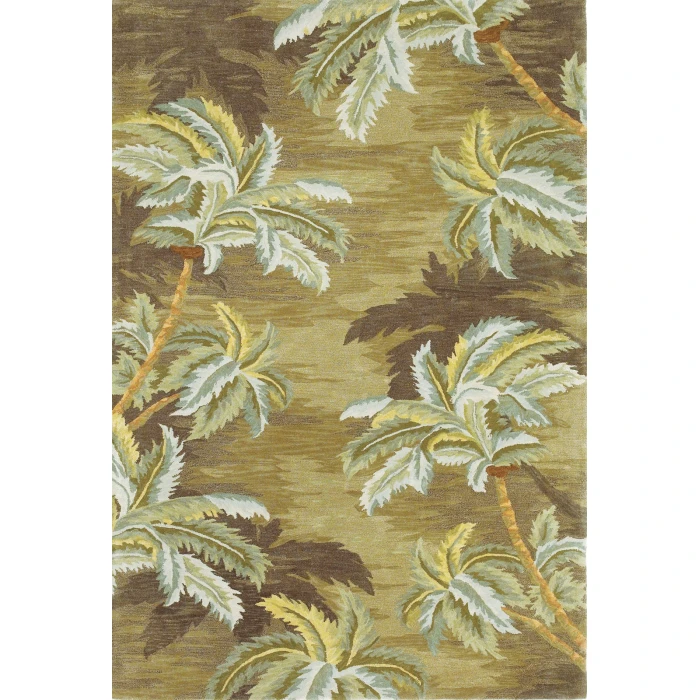 Kas Sparta 3102 Moss Palm Trees Area Rug 5'3" x 8'3"