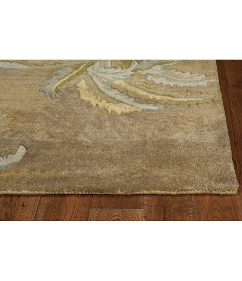 Kas Sparta 3102 Moss Palm Trees Area Rug 5'6" Round