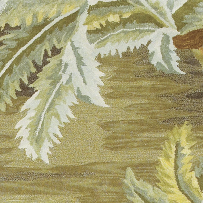 Kas Sparta 3102 Moss Palm Trees Area Rug 5'3" x 8'3"