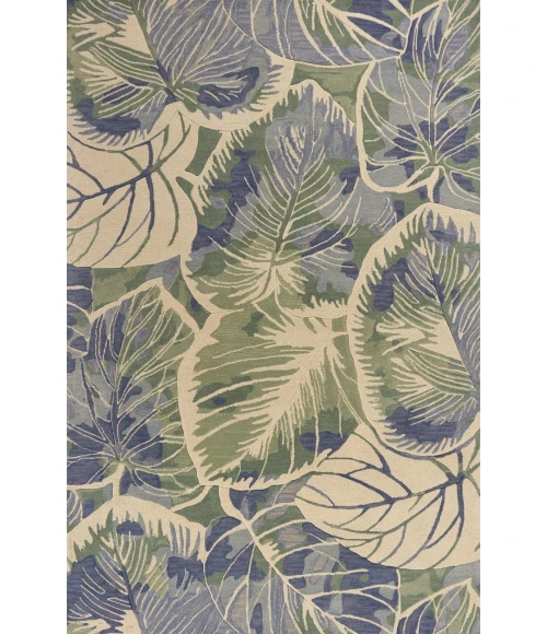 Kas Sparta 3105 Blue/Green Silhoutte Area Rug 7'9" x 9'6"
