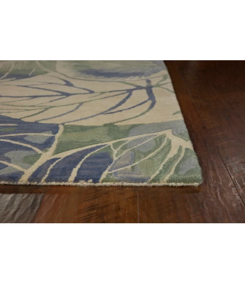 Kas Sparta 3105 Blue/Green Silhoutte Area Rug 7'9" x 9'6"