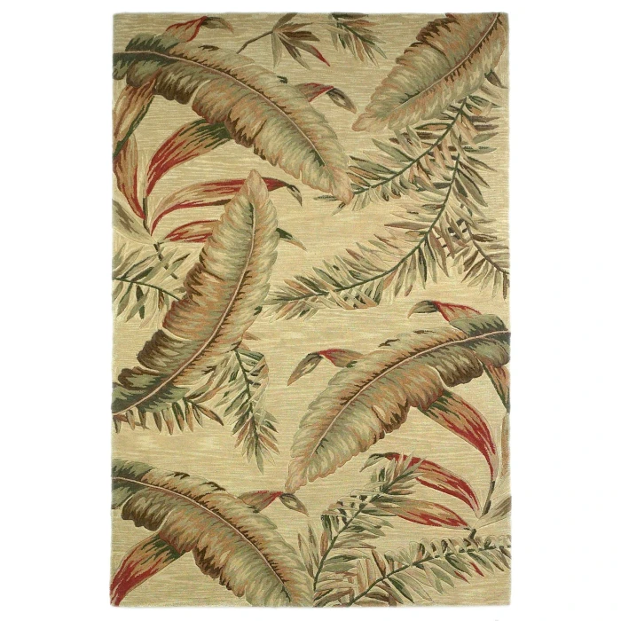 Kas Sparta 3124 Ivory Ferns Area Rug 5'3" x 8'3"