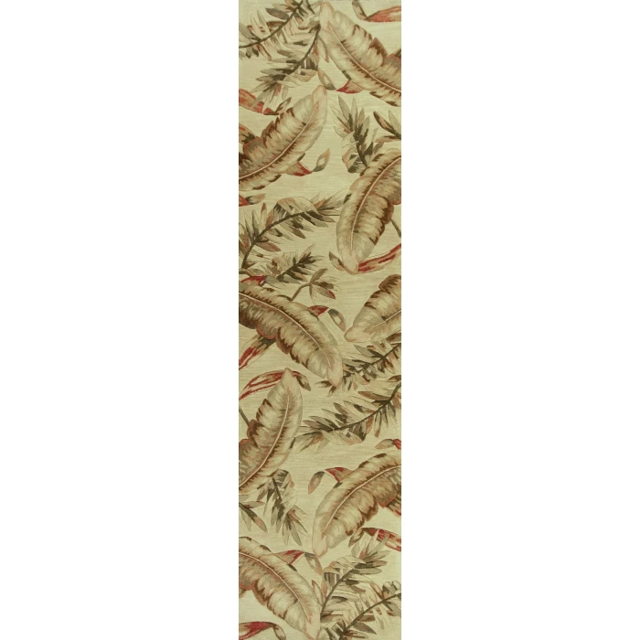 Kas Sparta 3124 Ivory Ferns Area Rug 5'3" x 8'3"