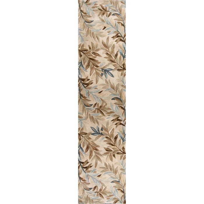Kas Sparta 3126 Ivory Tropical Branches Area Rug 5'3" x 8'3"