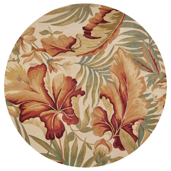 Kas Sparta 3130 Ivory Paradise Area Rug 7'6" Round