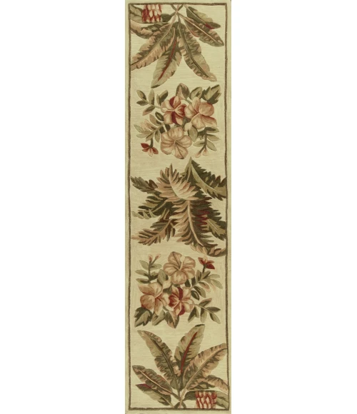 Kas Sparta 3133 Ivory Tropical Oasis Area Rug 7'9" x 9'6"