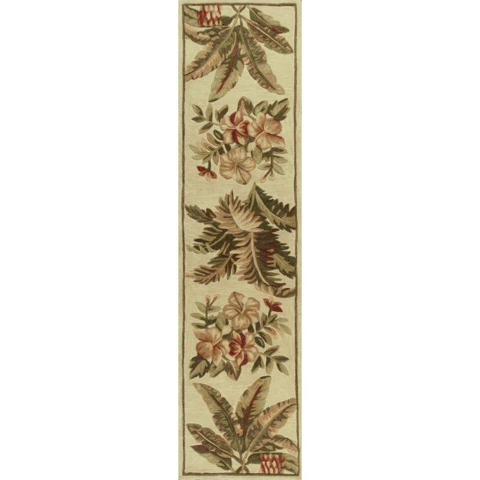 Kas Sparta 3133 Ivory Tropical Oasis Area Rug 5'3" x 8'3"
