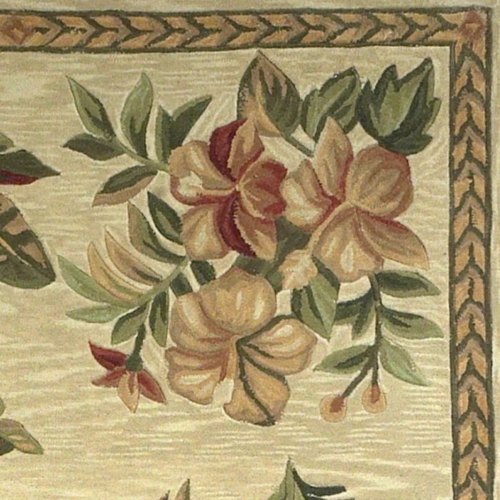 Kas Sparta 3133 Ivory Tropical Oasis Area Rug 5'3" x 8'3"