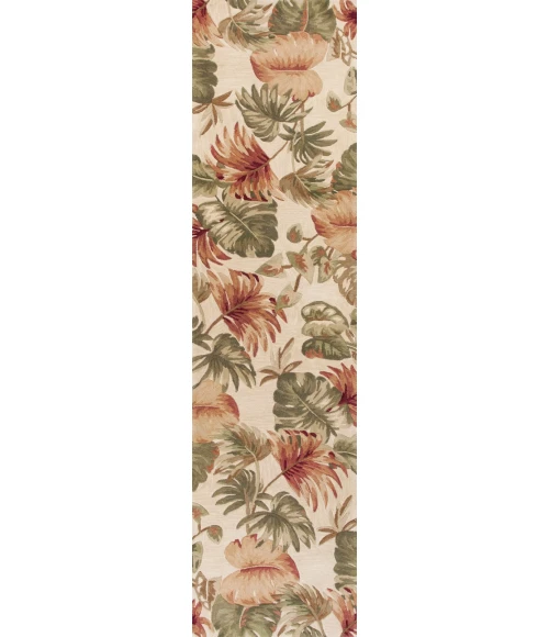 Kas Sparta 3148 Beige Palm Leaves Area Rug 8'6" x 11'6"