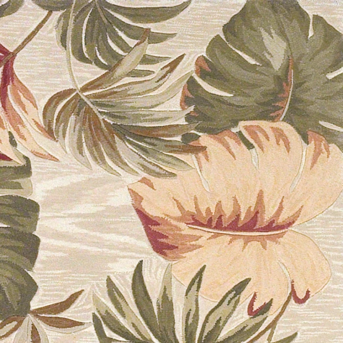 Kas Sparta 3148 Beige Palm Leaves Area Rug 5'3" x 8'3"