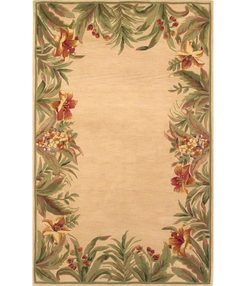 Kas Sparta 3151 Ivory Rainforest Area Rug 5'3" x 8'3"