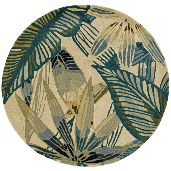Kas Sparta 3154 Ivory/Teal Nassau Area Rug 5'3" x 8'3"