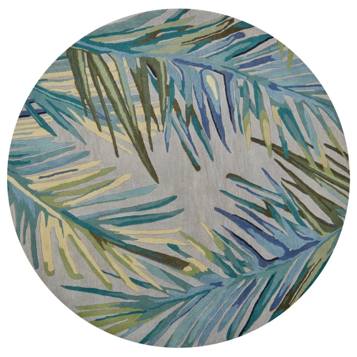 Kas Sparta 3156 Grey/Blue Montego Area Rug 7'6" Round