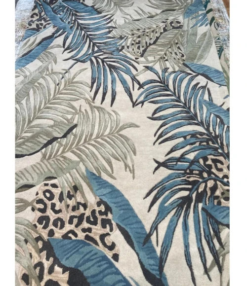 Kas Sparta 3184 Ivory/Green Foliage Area Rug