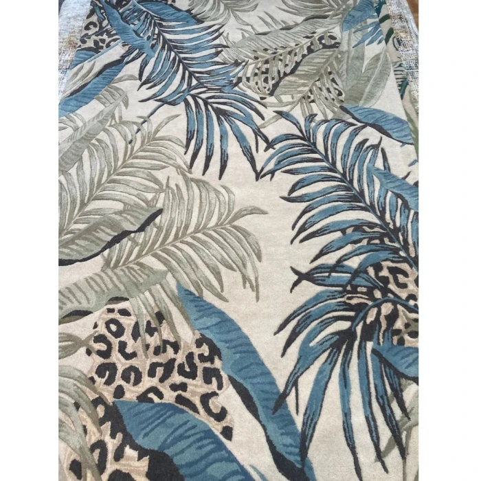 Kas Sparta 3183 Ivory/Blue Leopard Area Rug