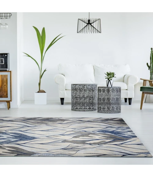 Kas Stella 6251 Grey/Navy Visions Area Rug 3'3" x 4'11"