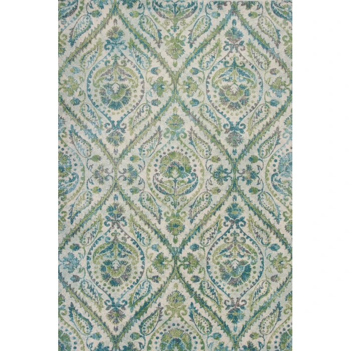 Kas Stella 6256 Ivory/Teal Parisian Area Rug 9'10" x 13'2"