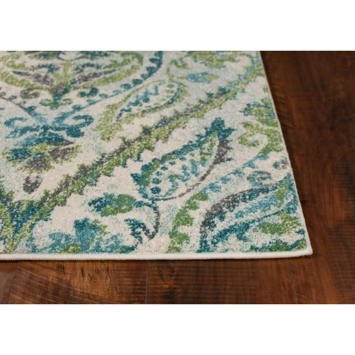 Kas Stella 6256 Ivory/Teal Parisian Area Rug 9'10" x 13'2"