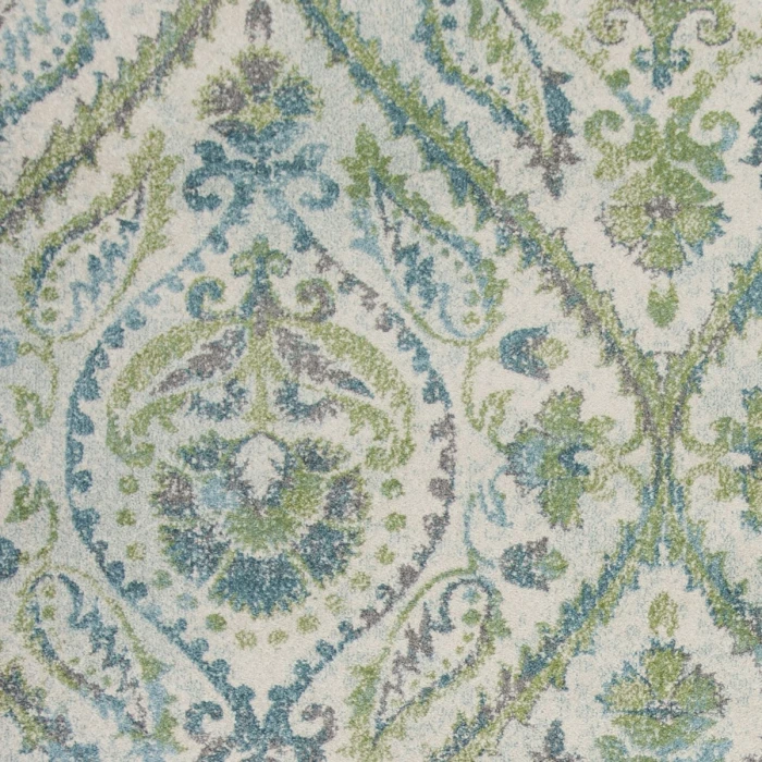Kas Stella 6256 Ivory/Teal Parisian Area Rug 9'10" x 13'2"