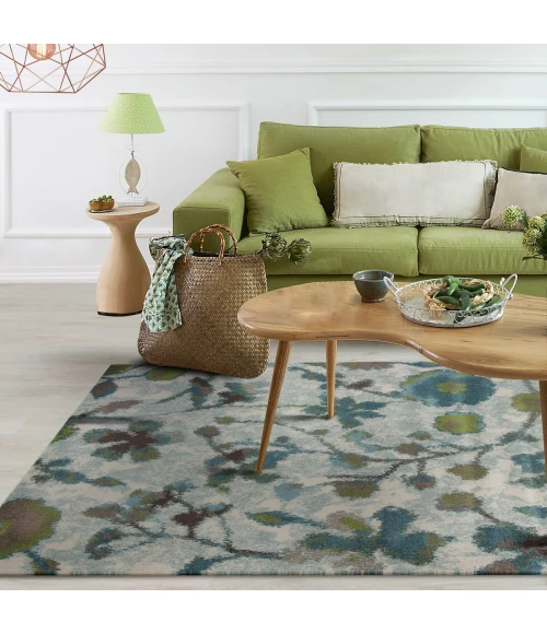 Kas Stella 6258 Teal Reflections Area Rug 5'3" x 7'7"