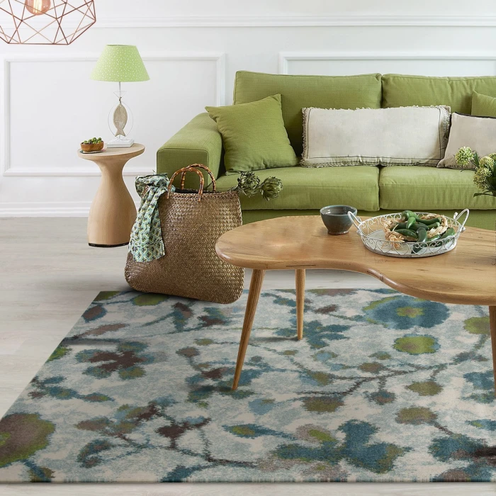 Kas Stella 6258 Teal Reflections Area Rug 9'10" x 13'2"