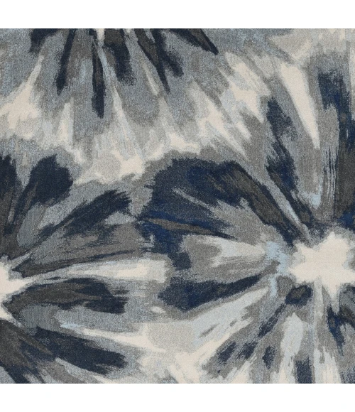 Kas Stella 6265 Ivory Blue Splash Area Rug 5'3" x 7'7"