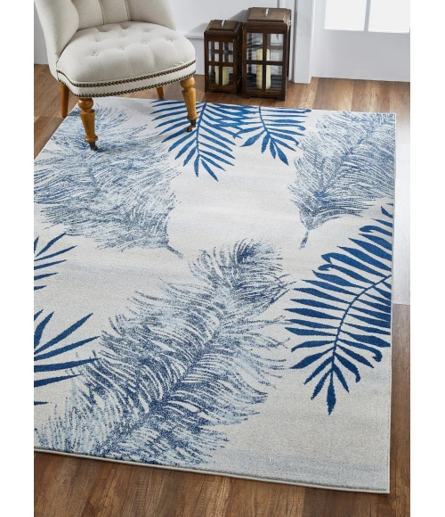 Kas Stella 6266 Ivory/Navy Fauna Area Rug 9'10" x 13'2"