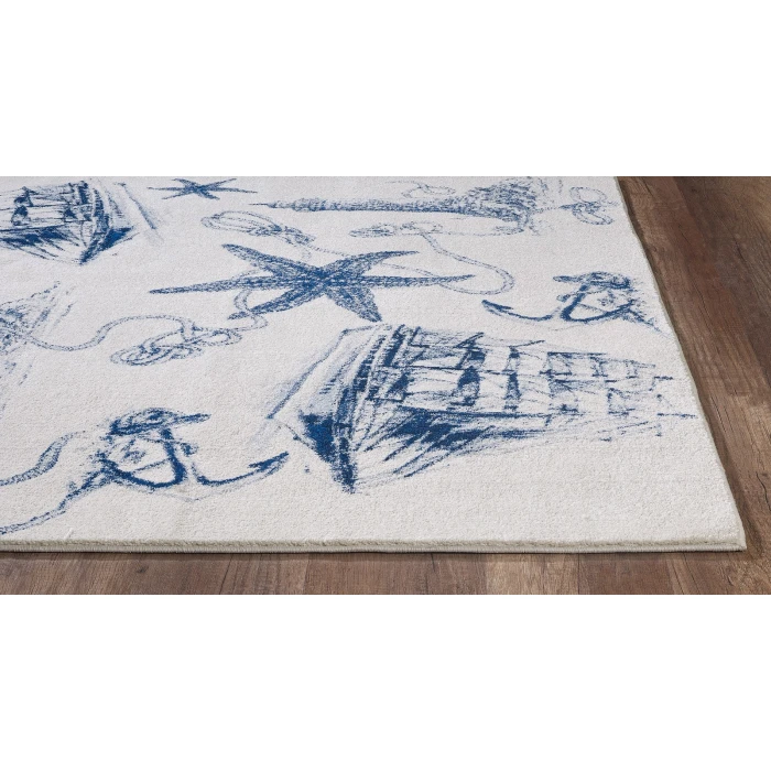 Kas Stella 6269 Ivory/Navy Coast Area Rug 9'10" x 13'2"